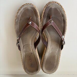 Vintage Prada Woven Wedge Sandal